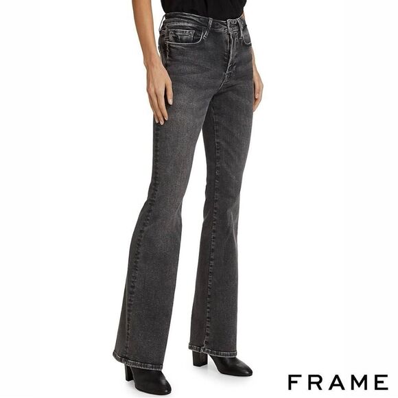 FRAME **NWT** “Le One Flare” Jeans - Hughes - Picture 7 of 13